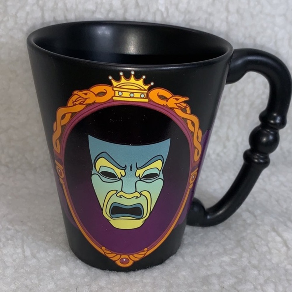 Disney Store Magic Mirror black coffee cup mug 4.5" Don't Ask!